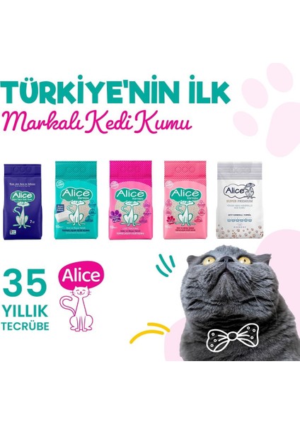 Kartopu Kalın ve Beyaz Taneli Pudra Kokulu Kedi Kumu 3X10 Lt.