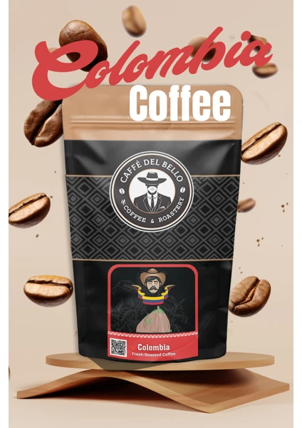 Caffe Del Bello Kolombiya Espresso Filtre Kahve 500 Gr. (Çekirdek Veya Öğütülmüş)