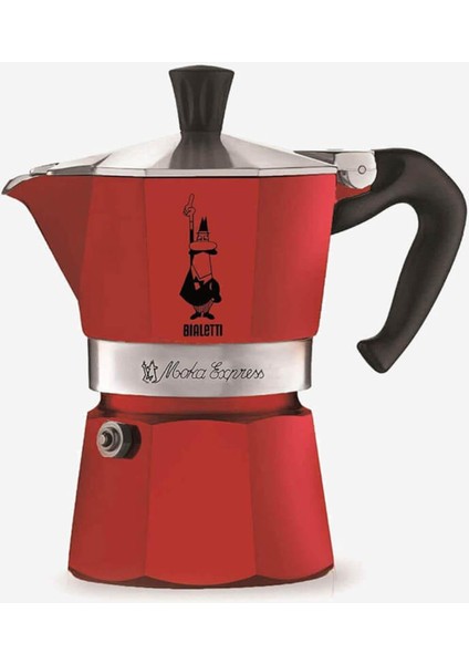 Moka Pot Express 3 Cup | Kırmızı