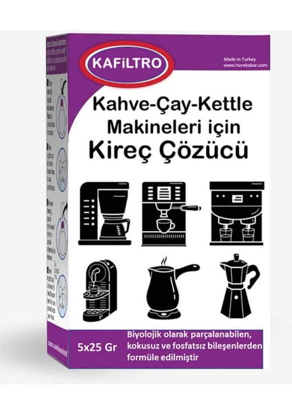 - Ev Tipi Kahve Makineleri Kireç Temizleyicisi | 5 adet