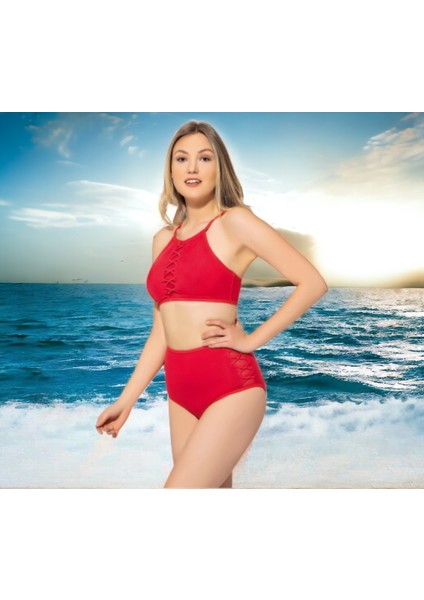 Şortlu Modelli Yüzücü Bikini