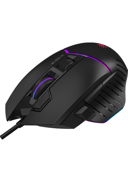 W95 Max Siyah, 12.0000 Cpı Sensör, Rgb, 9 Tuşlu, Metal Ayaklı, Ultra Core 3&4 Aktifgaming (Oyuncu) Mouse