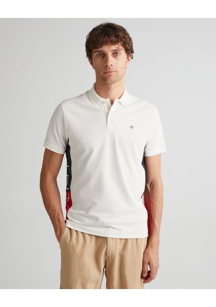 Erkek Krem Regular Fit Renk Bloklu Polo 2424124T.113