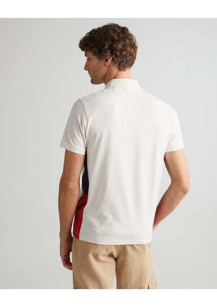 Erkek Krem Regular Fit Renk Bloklu Polo 2424124T.113