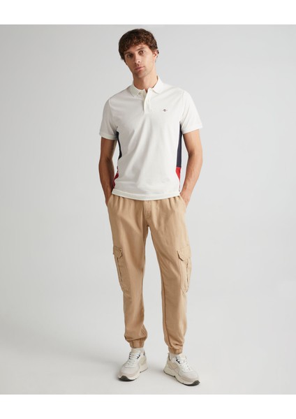 Erkek Krem Regular Fit Renk Bloklu Polo 2424124T.113