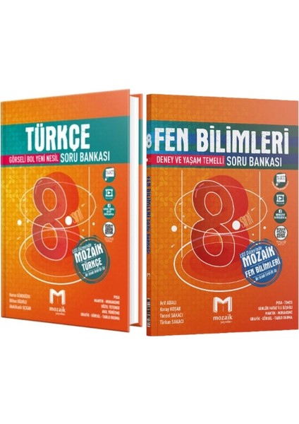 8. Sınıf Türkçe - Fen Bilimleri Soru Bankası 2 Kitap