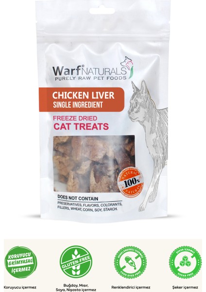 Freeze Dried Kedi Ödül Maması - Tavuk Ciğer