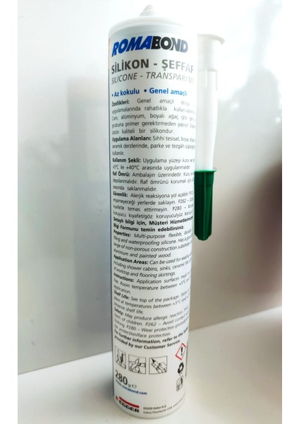 Romabond Sılıkon Seffaf 280 ml