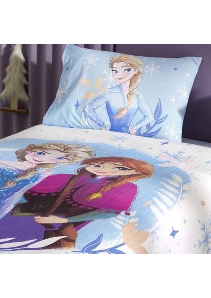 Lisanslı Frozen Spring Tek Kişilik Pamuk Pike Takımı