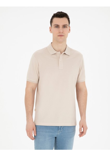 Erkek Taş Slim Fit Basic Tişört 50280754-VR049