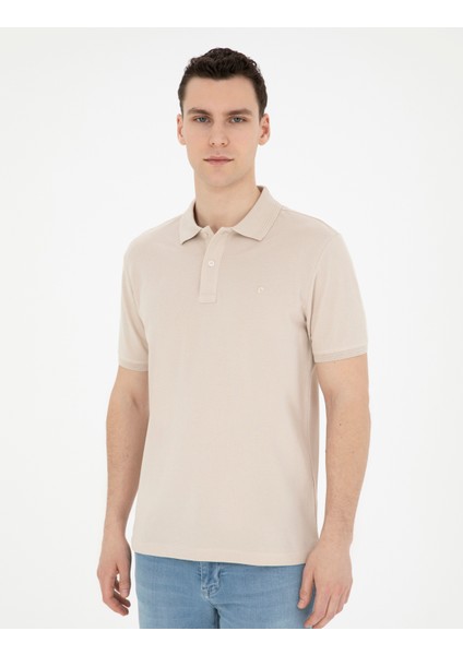 Erkek Taş Slim Fit Basic Tişört 50280754-VR049