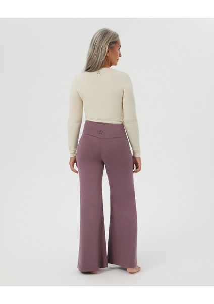 Kadın Lila Flow Şortlu Pantolon - Çift Kat Korsajlı, İç Şort Katmanlı, Bol Paça, Normal Bel, Yoga, Yoga, Pilates ve Günlük Aktiviteler İçin Rahat ve Şık Pantolon modelleri