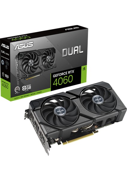 DUAL-RTX4060-8G-EVO Nvıdıa Geforce Rtx 4060 8gb Gddr6 128BIT 2505MHZ HDMI 3xdp Dlss3 Ekran Kartı