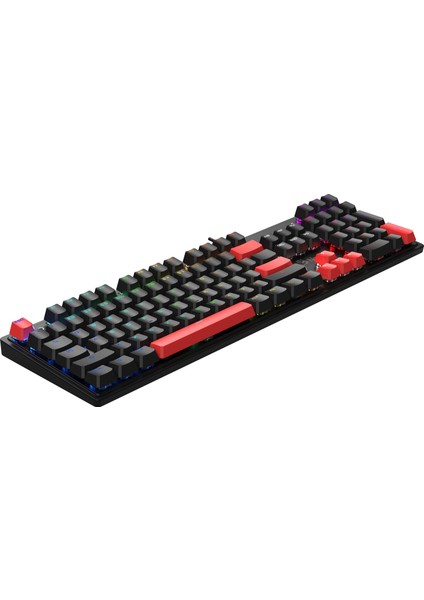 S510R Siyah, Q Türkçe Fn-Multimedya, Mekanik Rgb, Bmls, Ekstra 9 Adet Siyah Tuş Başlığı Gaming (Oyuncu) Klavye