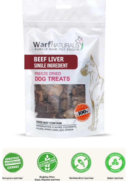 Freeze Dried Köpek Ödül Maması - Dana Karaciğer
