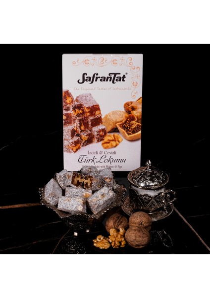 Safrantat Incirli Cevizli Meşhur Safranbolu Lokumu (Net 580 Gr)
