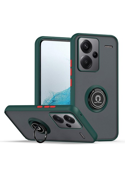 Xiaomi Redmi Note 13 Pro Plus Kılıf Mat Montreal Yüzüklü Spot Kapak