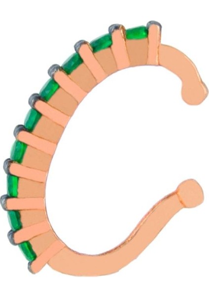 925 Ayar Gümüş Zümtür Taşlı Kıkırdak Küpe modelleri
