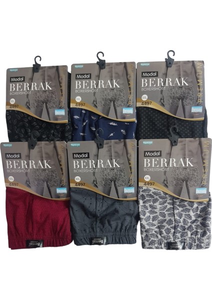 Çapa Collection 4497 Berrak Boxer Erkek Desenli 6 Lı