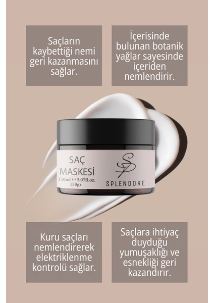 Onarıcı Yenileyici Saç Bakım Maskesi 150 ml