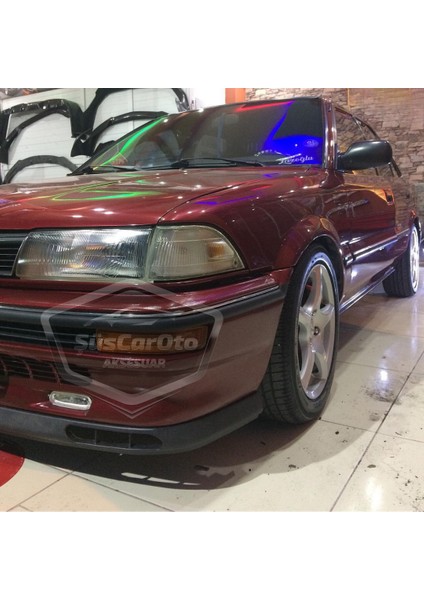 Toyota Corolla 1987-1992 Fındık Kasa Uyumlu Üniversal Laguna Lip Esnek Ön Lip 2 Parça Tampon Altı Dil Karlık Ön Ek fiyatları
