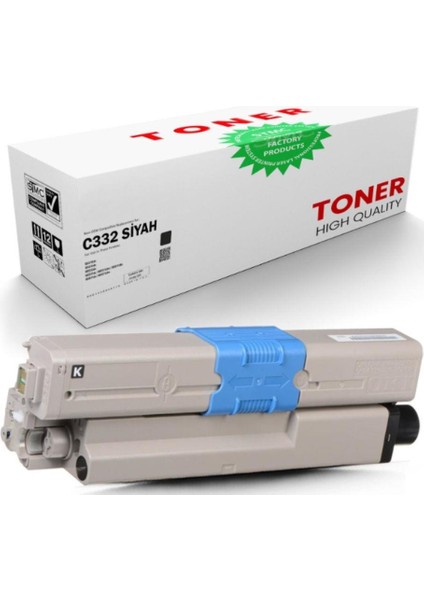 Oki C332 / MC363 Uyumlu Muadil Toner Siyah
