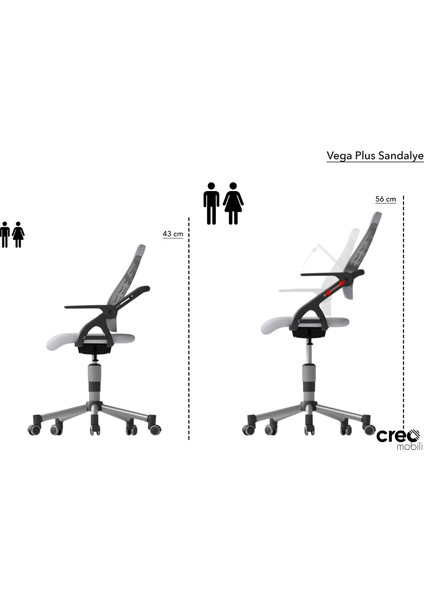 Creo Mobili Vega Premium (Çalışma Masası+ Sandalye+ Keson +Tabure) - Beyaz/ Fuşya