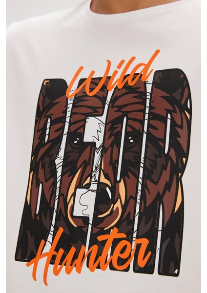 Hunt Erkek Beyaz T-Shirt 24.01.07.037-C04 fiyatları