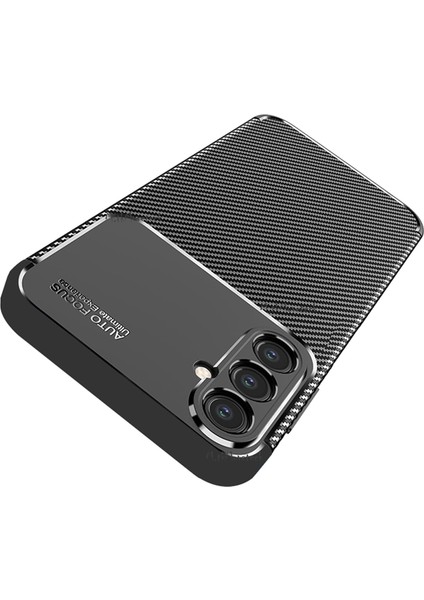 Samsung Galaxy A35 Kılıf Kamera Korumalı Karbon Desen Görünümlü Uzun Ömürlü Renk Atmaz Yumuşak Mat Silikon