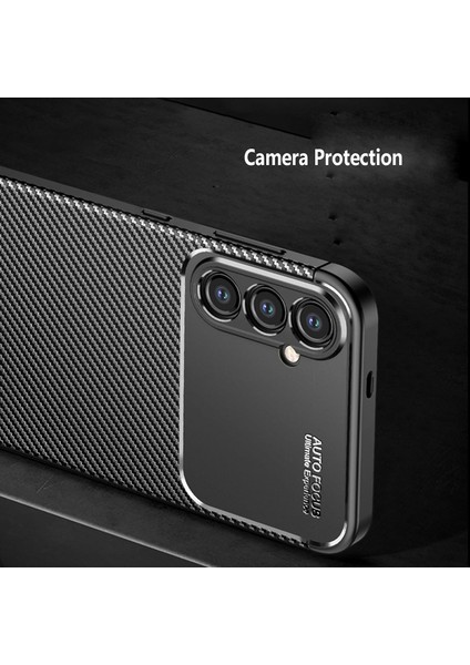 Samsung Galaxy A35 Kılıf Kamera Korumalı Karbon Desen Görünümlü Uzun Ömürlü Renk Atmaz Yumuşak Mat Silikon fırsatları