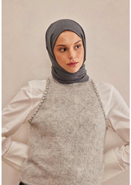 Cozy Cotton Şal Antrasit