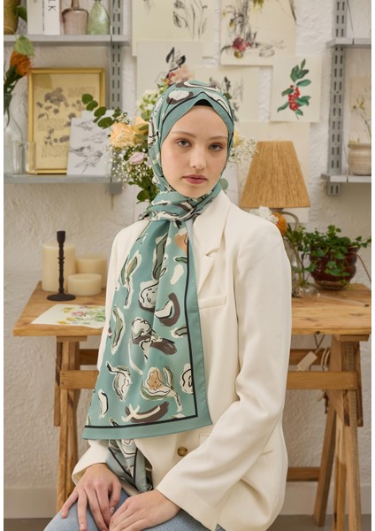 Aspen Desen Şal Mint