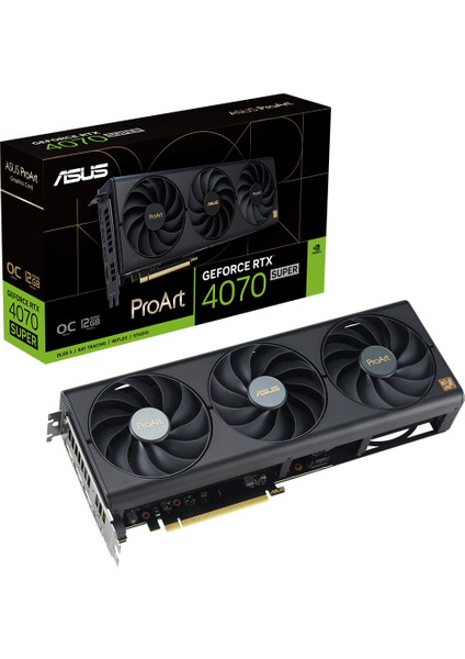 PROART-RTX4070S-O12G Nvıdıa Geforce Rtx 4070 Super 12GB GDDR6X 192BIT 2565MHZ Oc HDMI 3xdp Dlss3 Ekran Kartı