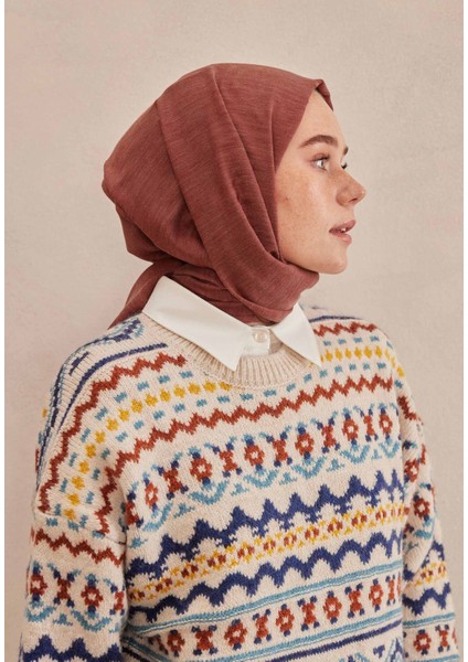 Cozy Cotton Şal Bordo modelleri