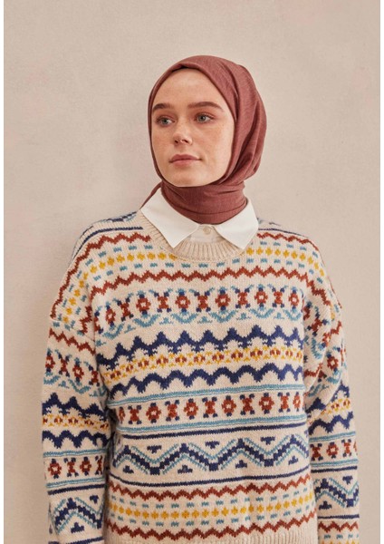 Cozy Cotton Şal Bordo fırsatları