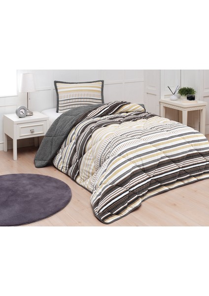 Comforter Tek Kişilik Yorgan Seti Luca Sarı 160X240