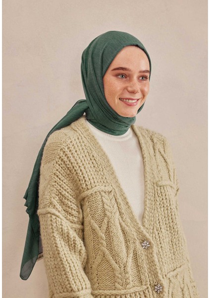 Cozy Cotton Şal Petrol modelleri