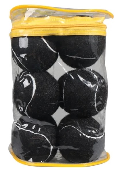 Siyah 12 Adet Tarzı Profesyonel Eğitim Tenis Yetişkin Gençlik Eğitimi Yeni Başlayanlar Için Tenni Okul Kulübüne Uygun Yüksek Li Kauçuk -40 (Yurt Dışından)