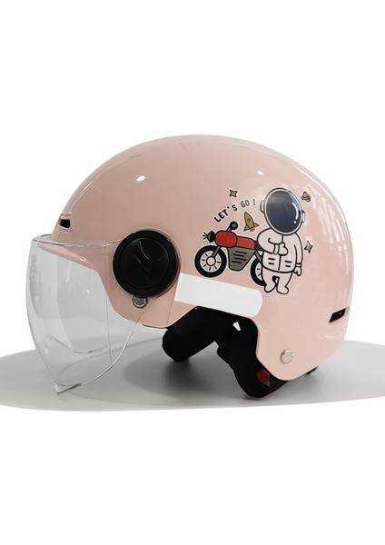 Kask Motosiklet Yarım Kask Uni Emniyet Kaskı (Yurt Dışından)