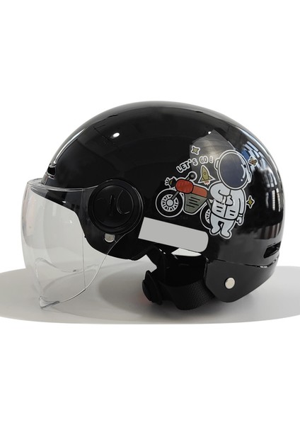 Kask Motosiklet Yarım Kask Uni Emniyet Kaskı (Yurt Dışından)