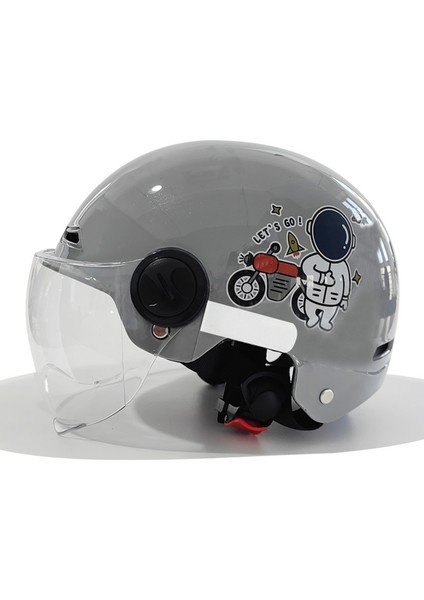 Kask Motosiklet Yarım Kask Uni Emniyet Kaskı (Yurt Dışından)