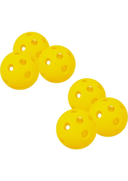 Sarı 6 Adet Tarzı Kapalı Kort Için 6 Paket 26 Delik Kapalı Pickleball Topları (Yurt Dışından)