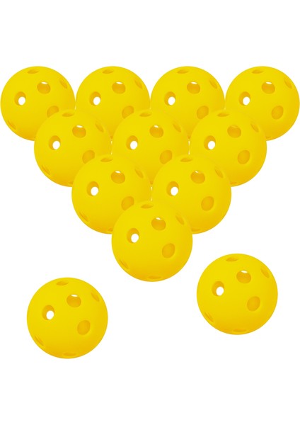Sarı 6 Adet Tarzı Kapalı Kort Için 6 Paket 26 Delik Kapalı Pickleball Topları (Yurt Dışından) modelleri