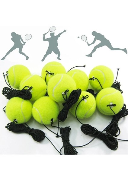 1 Bilgisayar Stili Gle Antrenman Halatlı Tenis Topu Kalın Elastik Dirençli Tenis Topları Dayanıklı Antrenman Lastikleri (Yurt Dışından)