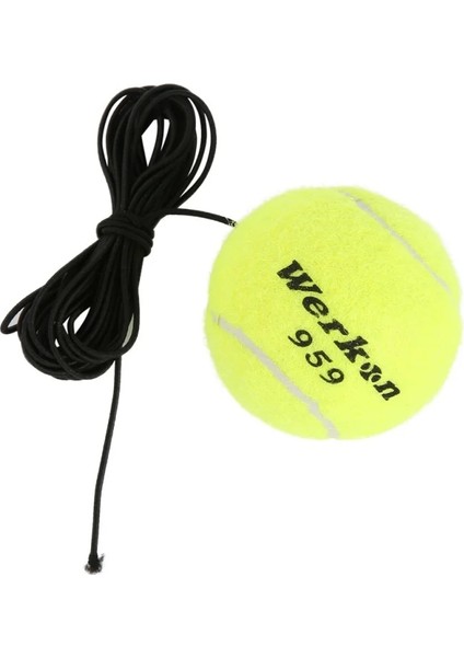 Sarı Yeşil Lastik Lastik Bant Tenis Topları Tenis Antrenman Kemer Hattı Becerilerinizi Geliştirmek Için Antrenman Topu Yeni (Yurt Dışından)