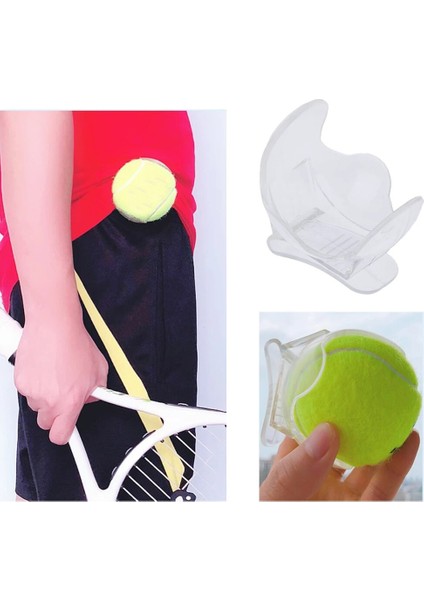Plastik Pro Tenis Topu Tutucu Bel Klipsi Bir Top Oyuncu Ekipmanı Tutuyor (Yurt Dışından)