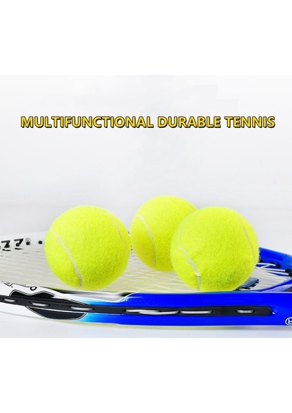 Beyaz Stil Ock Emici Yüksek Elastikiyet Dayanıklı Eğitim Topu Profesyonel Takviyeli Kauçuk Tenis Topu Kulübü Okul Eğitimi (Yurt Dışından) fırsatları