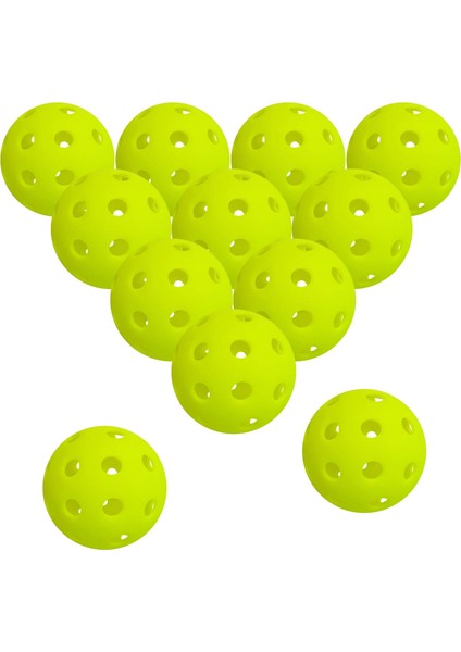 Chaoduo Shop Yeşil 12 Adet Tarzı Açık Kortlar Golf Topları Malzemeleri Için 12 Paket 40 Delikli Açık Pickleball Topları (Yurt Dışından)