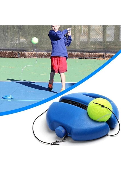 Tenis Stili Tenis Eğitmeni Ribaund Topu Halat Eğitmeni ile Set Süpürgelik Kendi Kendine Çalışma Uygulama Eğitim Aracı Yetişkin Çocuk Oyuncu Için Eğitim Dişli (Yurt Dışından) modelleri