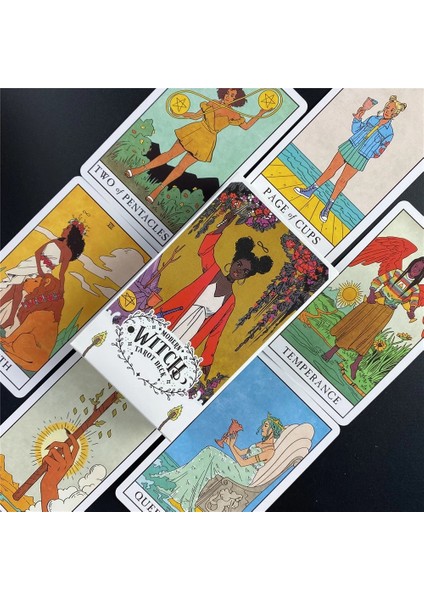 TT19 Stili Kader Kehanet Oracle Tahta Oyunu Tarot Kartları Rehber Kitap ile Evrensel Kelt Tarot Büyücülük Malzemeleri Tarot Güverte Kart Oyunları (Yurt Dışından)